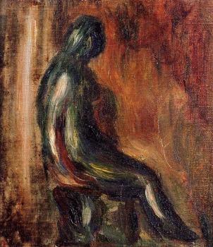 皮埃爾 奧古斯特 雷諾阿 Study of a Statuette by Maillol